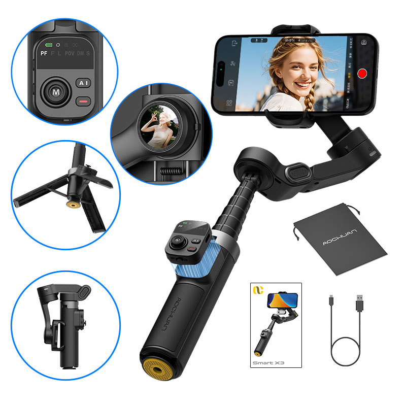 Auto Tracking Tripod - 아오촨 스마트 X3 360 ° 아이폰