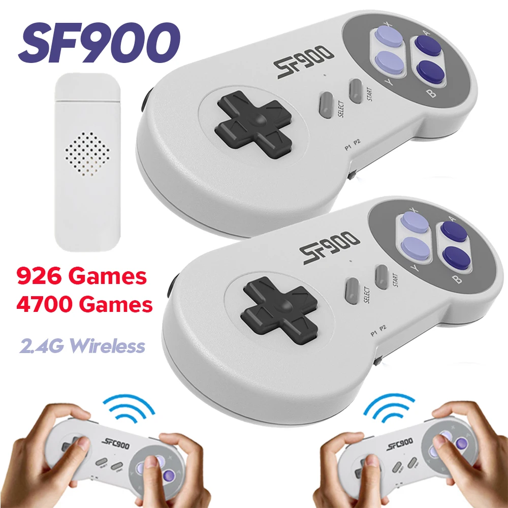 Retro Game Controller Usb - SF900 레트로 비디오 게임 콘솔 HD
