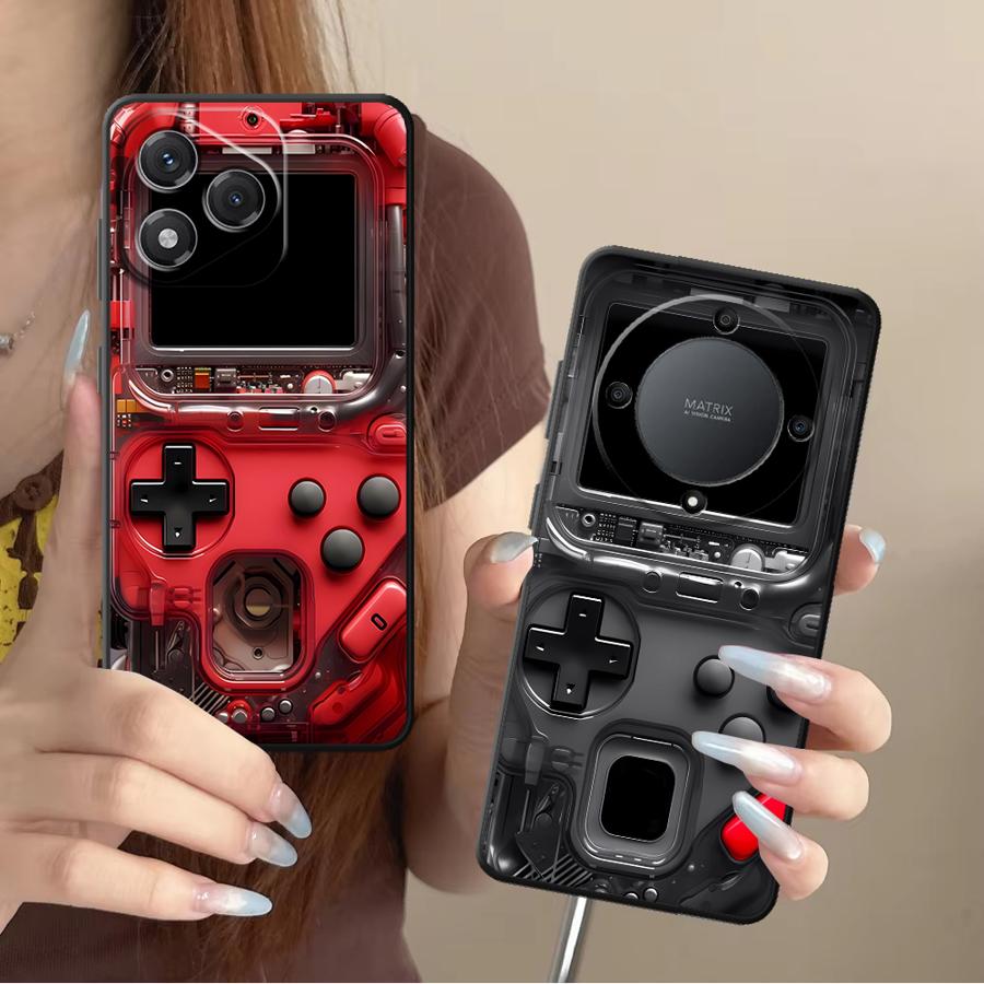 Handheld Game Console - 레트로풍 게임기 케이스 (아너 X7, 70,