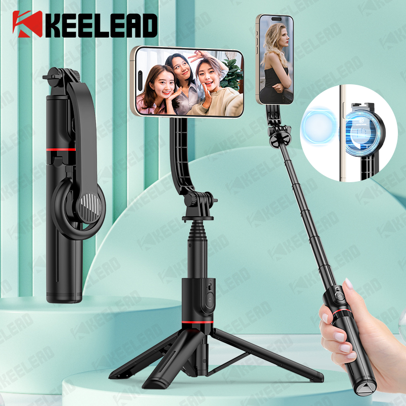 Auto Tracking Tripod - KEELEAD 자기 셀카 스틱, 블루투스 원격