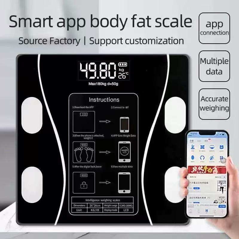 Body Fat Scale Smart - 스마트 무선 디지털 체지방 측정기 블루투스