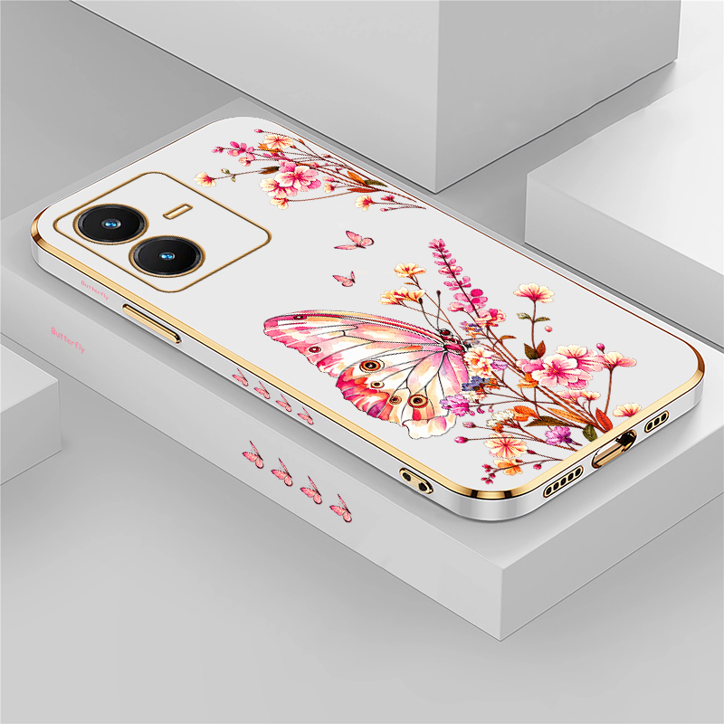 Vivo V40 - 나비 그림이 그려진 케이스 - Vivo
