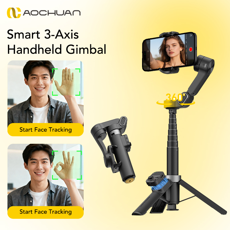 아오촨 스마트 X3 360 °   아이폰 및 안드로이드 - Auto Tracking Tripod 리뷰 및 가격