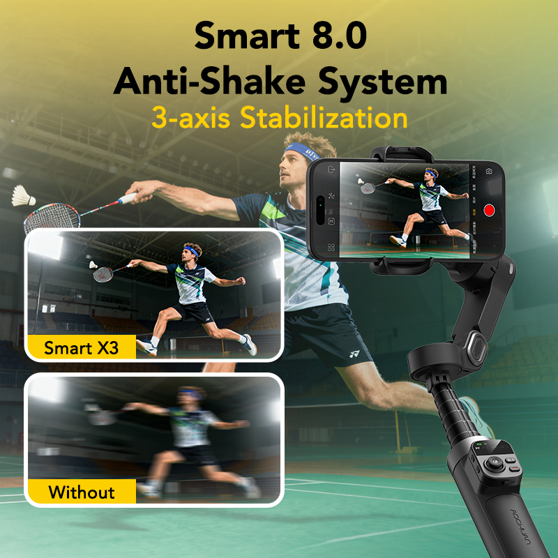 아오촨 스마트 X3 360 °   아이폰 및 안드로이드 - Auto Tracking Tripod 리뷰 및 가격