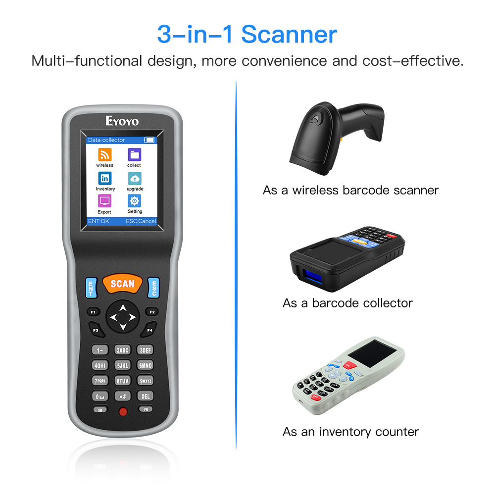 Eyoyo 1D 무선 바코드 스캐너 휴대용 데이터 수집 - Barcode Scanner Wireless 리뷰 및 가격