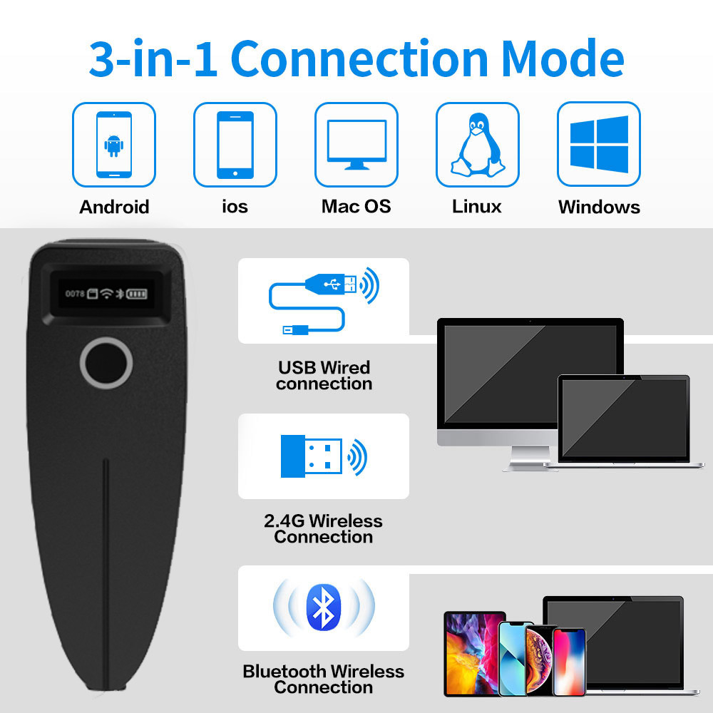 바코드 스캐너 무선 1D 2D QR 코드 스캐너 USB - Barcode Scanner Wireless 리뷰 및 가격