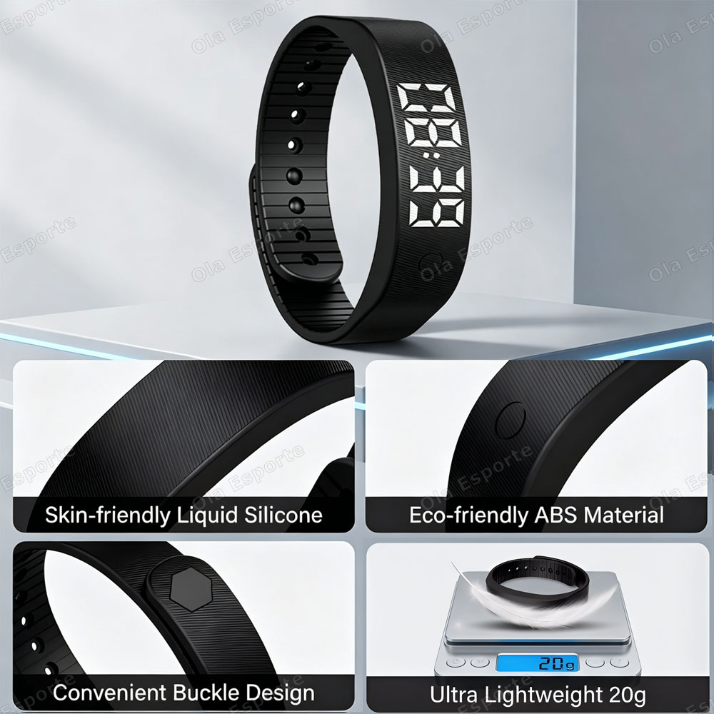 진동 알람 시계 시계 무소음 깨우기 스마트 팔찌 남녀  - Electronics Gadgets For Men 리뷰 및 가격