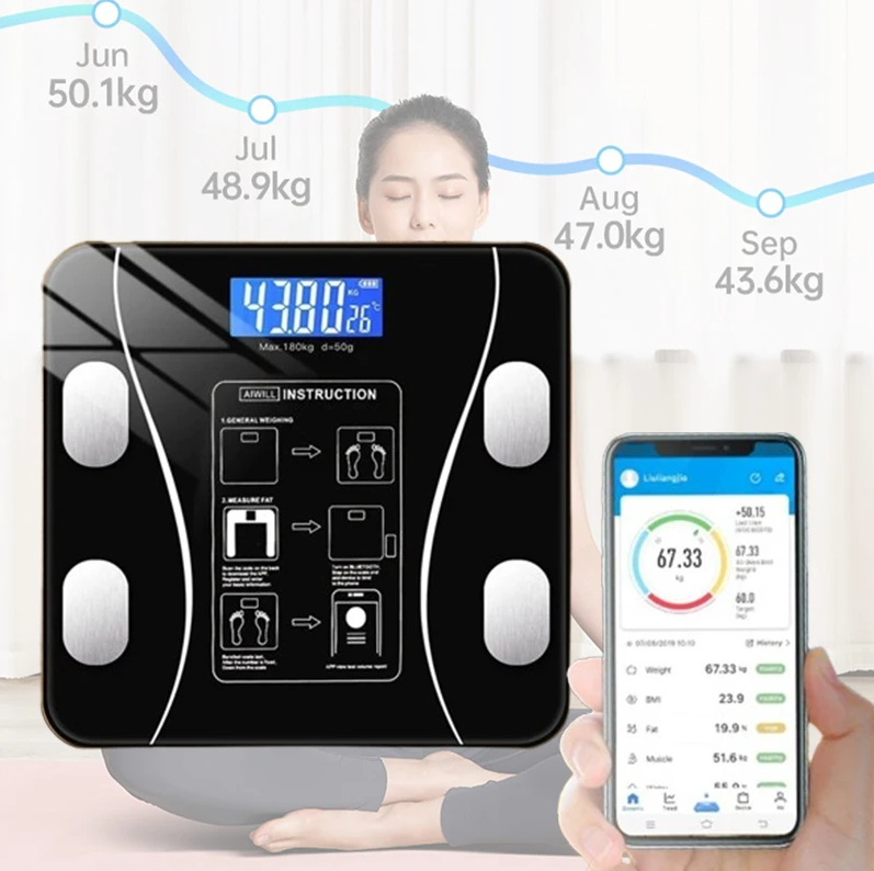 스마트 USB 정밀 디지털 체지방 측정기 소형 전자 체 - Body Fat Scale Smart 리뷰 및 가격