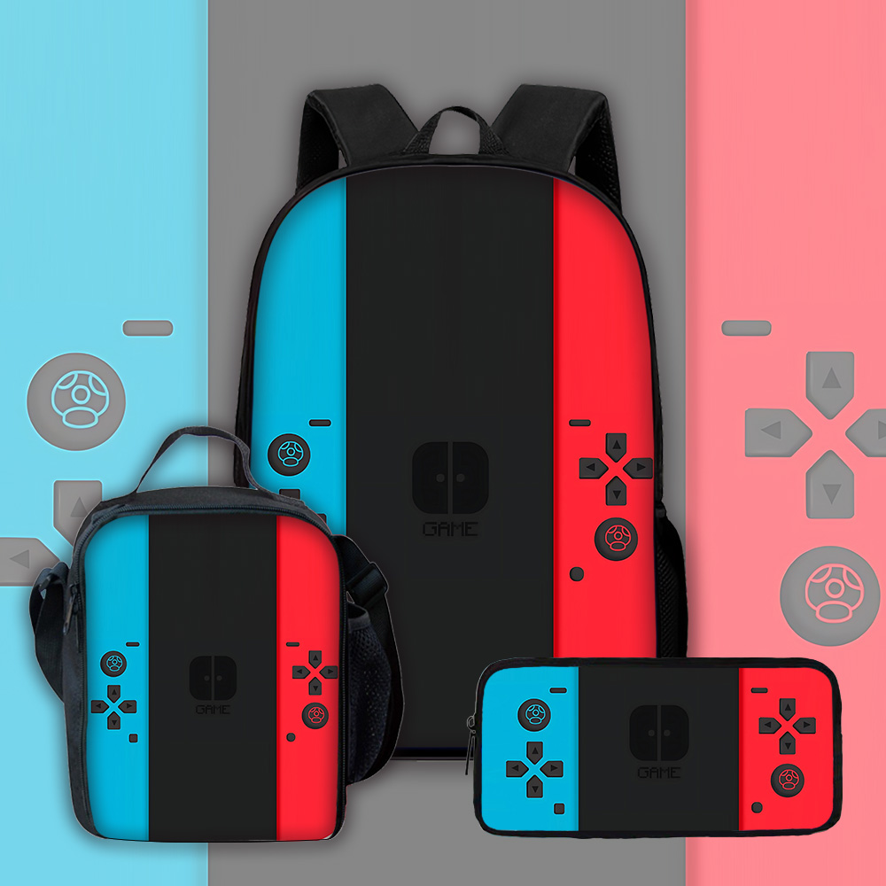 게임 콘솔 어린이 학교 배낭, 점심 가방, 연필 가방, - Handheld Game Console 리뷰 및 가격