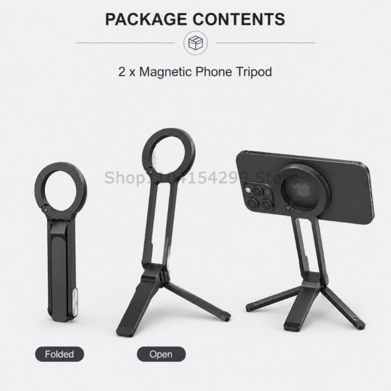 포켓형 자석 휴대폰 거치대 다기능 접이식 삼각대 수평  - Auto Tracking Tripod 리뷰 및 가격
